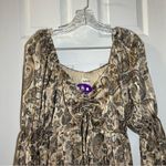 Peach Love California NWT Peach Love Tan/Gold Wishing I Was Yours Dress size Medium Photo 4