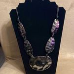 Vintage Stamped/Hammered Metal Stylish Necklace Casual Formal Adjustable Length Photo 0