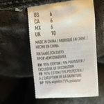 American Eagle Black Distressed Deconstructed Western Grunge Moto Denim Shorts Photo 3