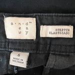 A New Day Womens Khaki Pants Stretch Straight Leg Flat Front Black Size 6 Photo 5