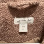 Garnet Hill NEW  Pleat-Back Sadie Wool Blend Coat Pink Midi Overcoat Oversized XS Photo 3