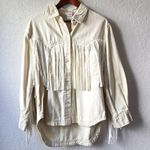 Saints & Hearts Western Snap Pearl Tassel Jean Jacket Size Small New Photo 1