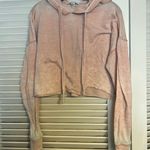 Forever 21 MD Light Pink Hood Cropped Pull Over Photo 0