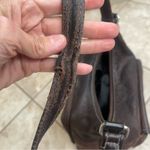 Fossil Vintage  Messenger Bag, Crossbody Bag~‎ Dark Brown Leather STRAP HAS wear Photo 9