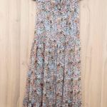ASTR The Label Womens Roseline Maxi Dress XL Blue Pink Floral Cottage Romantic Photo 0