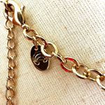 Charming Charlie Orange and gold tone statement necklace Photo 4