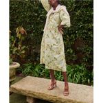 Tuckernuck ‎ Marlena Midi Dress aqua watercolor size medium nwt easter garden NEW Photo 3