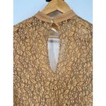 Free People Yellow Tell Tell Secret Origins Eyelash Lace Tunic Dress Size XS Photo 4