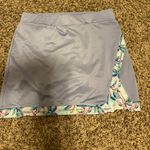 Stella Parker Golf Collection Skort Small Lavender Purple Floral Trim Zip Pocket Photo 0