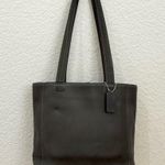 Coach Vintage  9305 Gray Glove-Tanned Leather Bleecker Bucket Shoulder Tote Bag Photo 6