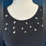 Lucky Brand Embroidered Cut Out Top Dark Charcoal Size S Photo 1