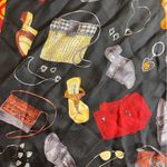 Brighton 100% silk Vintage Black and Red Scarf with Handbag and Shoe Design NWOT Photo 10
