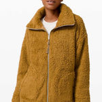 Lululemon Oh So Sherpa Jacket Size 8 in Spiced Bronze Fuzzy Loose Fit Photo 0