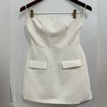 NWT Commense Solid Tube Mini Dress White XS Photo 4