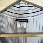 Tangents Y2K. Tangents Early 2000’s Y2K Striped Collared Tank Top Black & White V-Neck Size XL Photo 1