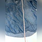 Anthropologie Cloth & Stone Boho  Denim Chambray Popover Blouse Photo 3