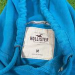 Hollister Co Women's Size Medium Blue Y2K Hoodie Sweatshirt Logo Spellout Photo 4