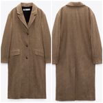 ZARA  rustic straight cut coat LIMITED EDITION Photo 6