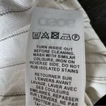 ASOS Cream Linen Blend Wide Leg Culotte Pants in Stripe Photo 12