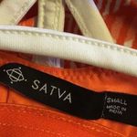 Satva NWT Dolan Yoga Cami Orange Geometric Athleisure Tank Top Photo 1