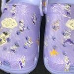 NWOT DISNEY 100th ANNIVERSARY CROCS WO SIZE 10 LAVENDER W/ DISNEY CHARACTERS Purple Photo 13