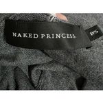 Naked Princess Wool Cashmere Blend Knit Shawl Collar Cardigan Duster Grey Small Gray Photo 2