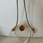 Transparent Clear Crossbody MessengerConcert Bag Purse With Gold Chain Photo 0