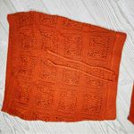 Arizona Jeans Arizona square sleeveless crop tank top & skirt crochet knit look small copper Photo 3