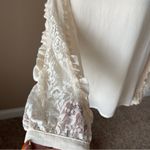 Who What Wear | Cream Lace Long Sleeve Blouse Sz M Photo 6
