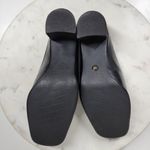 VTG Bass Artist Mules Womens 6 Black Leather Slip On Square Toe Block Heel 2003 Photo 5