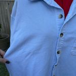 Light Wash Denim Shacket Blue Size XXL Photo 2
