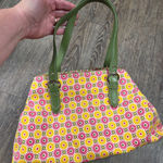Cole Haan  Hand Bag Pink Yellow Green NEW Vintage 2000s Purse Floral Flower Photo 0