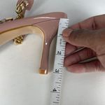 Pink Chic Chain Peep Toe Cat Heel Fish Mouth Mule Sandals Feminine Barbiecore Size 8.5 Photo 7