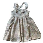 Lili Sidonio Cottagecore Babydoll Dress Pastel Plaid Flutter Sleeve‎ Size Large Pink Photo 3