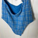 DEVON WINDSOR Blue Plaid One Piece Swimsuit XL 690 Photo 7