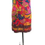 Trina Turk Felana Shift Dress Floral Paisley Print Multicolor Red Size 4 Photo 5