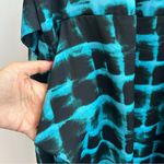 Rachel Roy Teal Blue Printed Robe Wrap Sleeveless Sheath Dress Size 8 Photo 11