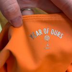 Year Of Ours Sports Bra Womens Small Activewear Top Athletic Workout Gym Orange Photo 3