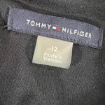 Tommy Hilfiger  Womens Velvet Burnout Faux Wrap High Waist Above Knee Blue Sz 12 Photo 11