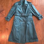 Worthington Vintage Women 3 Season Trench Long Coat Belted Long Size 10 P Green Photo 7