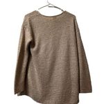 Chico's  Sweater Women 1 Tan/Cream Pullover Rib Knit Business Career Casual Office Photo 1