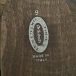 Dr. Scholl’s Original 2008 Women’s Y2K Wooden Navy Suede Clogs w/ Box – Size 9 Brown Photo 5