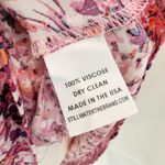 NWT Stillwater Women's Pink‎ Puff Sleeve Square Neck Floral Dress Size Medium Pink Photo 6