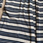 Hippie Rose NWT  Blue Striped Ribbed Knit Duster Cardigan   Size Medium Photo 4