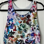 RBX Active Women's Colorful Floral Shelf Bra Tank Top White Size L Photo 0