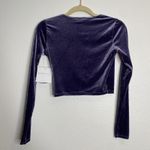 Beyond Yoga NWT Truly Velvet Long Sleeve Crop Top Deep Amethyst Size XS Photo 5