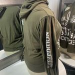 On Fire woman’s long sleeve shirts with hood size 2X Photo 5