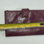 Vtg St. Dennis Burgundy Smooth Leather Bifold Checkbook Card Organizer Wallet Photo 5