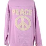 Davi & Dani Boho Raglan Sleeve Button Up Boho Jacket Cotton Embroidered Quilted Patchwork Shacket Photo 1