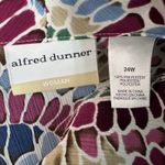 Alfred Dunner  Multicolor Button Front Top Womens 24W Casual Workwear Dressy Photo 1